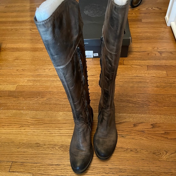 Vince Camuto BilcoAntiqued Distressed Studded Boot - Picture 3 of 11